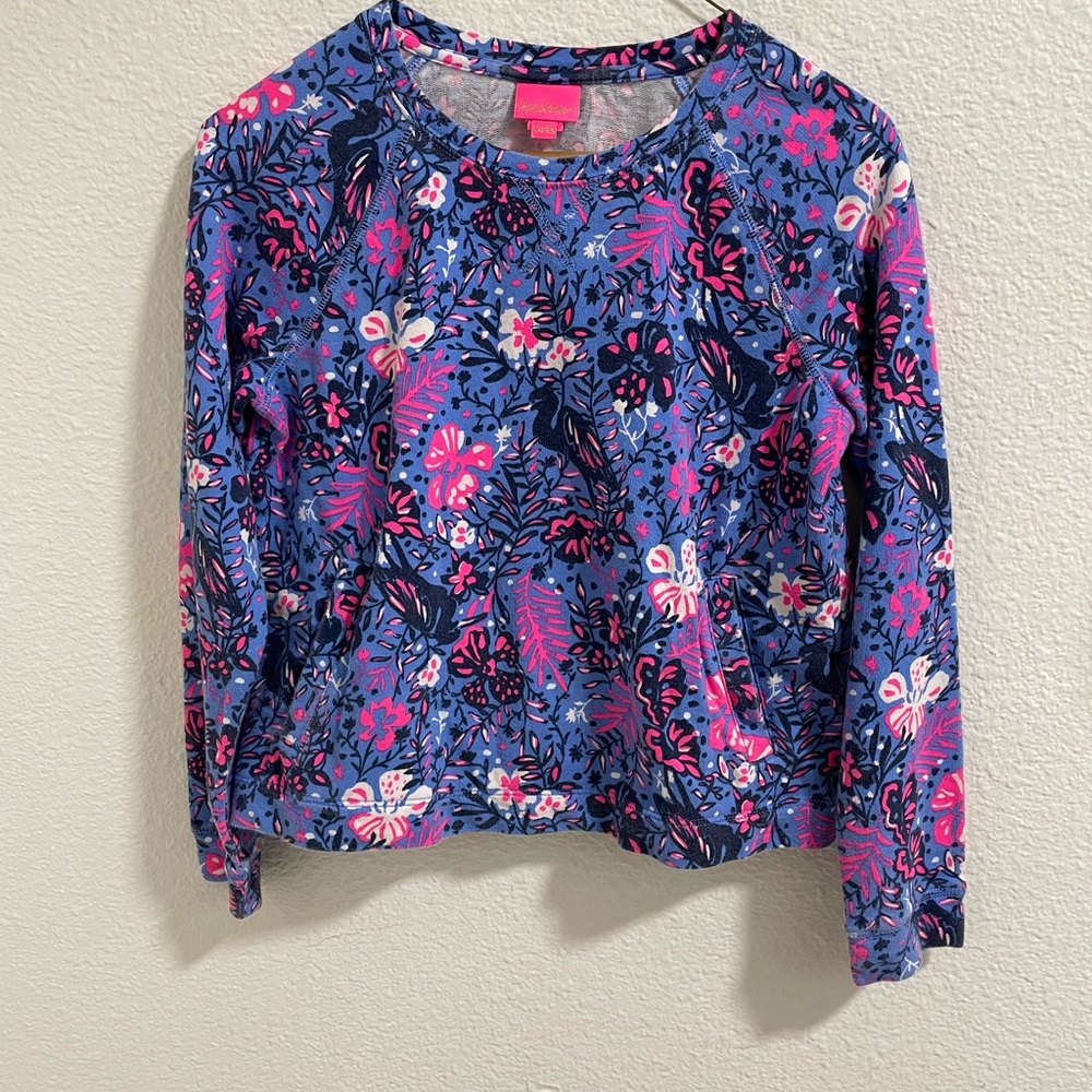 Lilly Pulitzer Pink and Blue Patterned Top